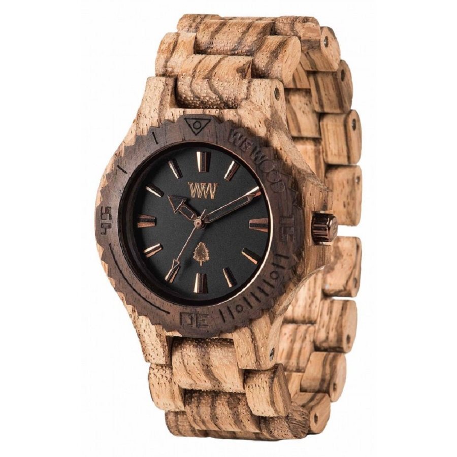DATE ZEBRANO ROUGH Orologio in legno