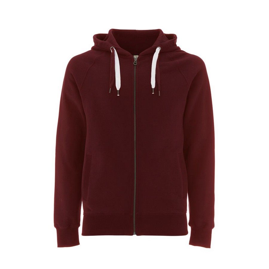 Felpa Unisex Zip-Up Hoody Claret Red - Taglia XS