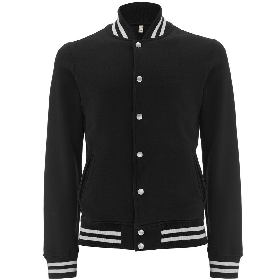 Felpa Varsity Jacket Black/White Stripes  - Taglia S