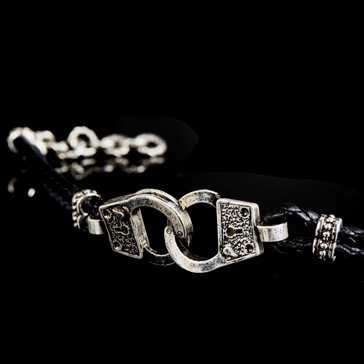 photo Bracciale corda in pelle Manette - Blind Lab
