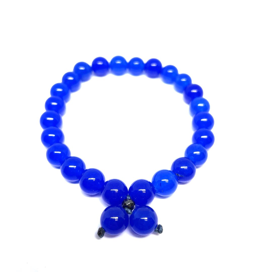 Bracciale Agata blu 8mm