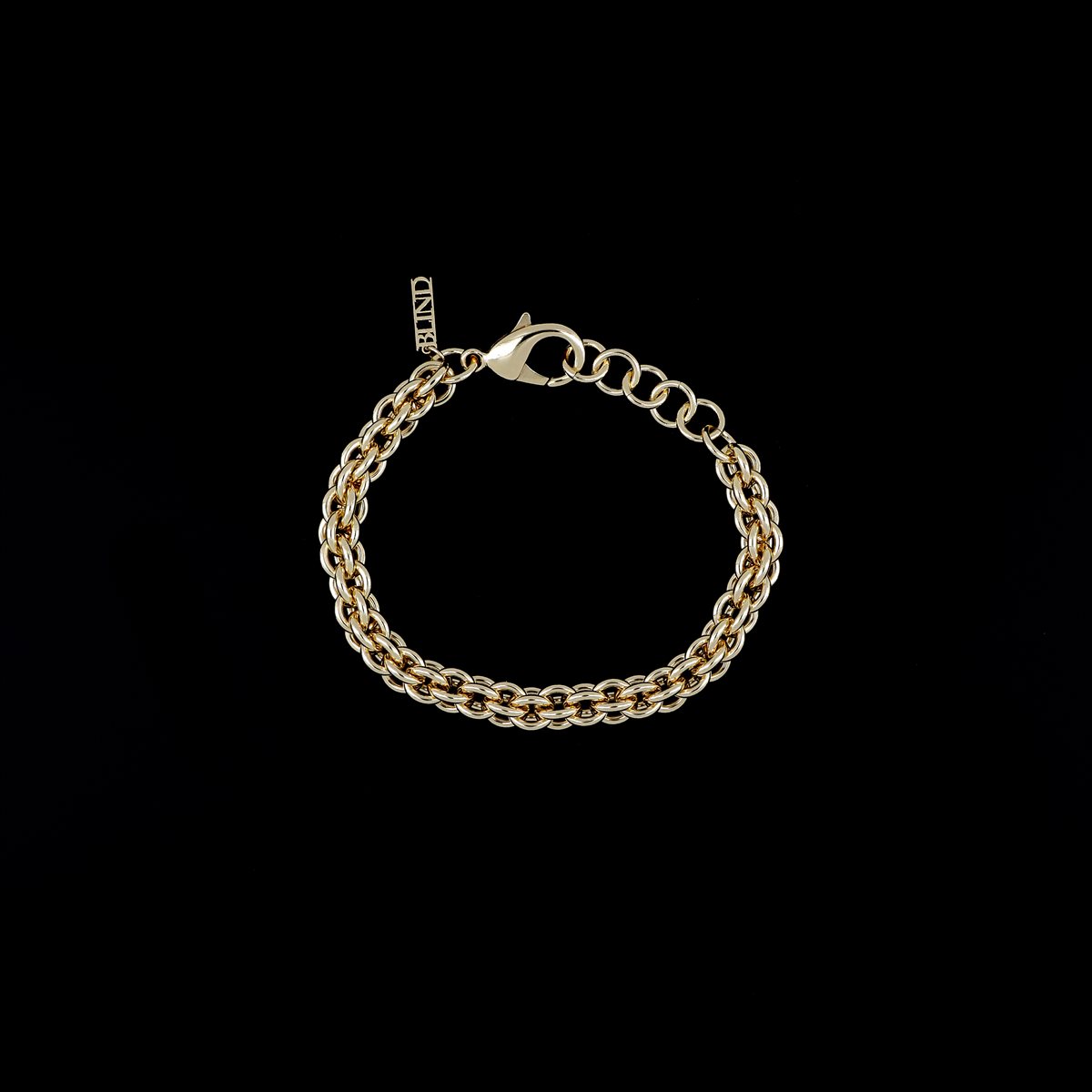photo Bracciale anelli intrecciati oro - Blind Lab