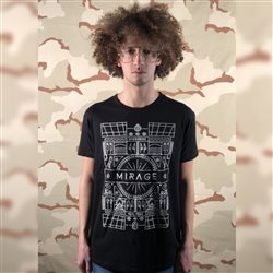T-shirt Mirage Nera - Taglia XXL
