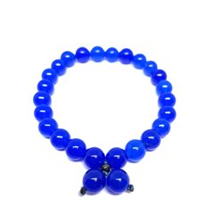 Potolone Bracciale Agata blu 8mm