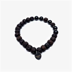 Potolone BRACCIALE RUDRAKSHA NERO 8MM