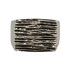 photo Anello argento 925 Rettangolare Inciso - taglia L 1